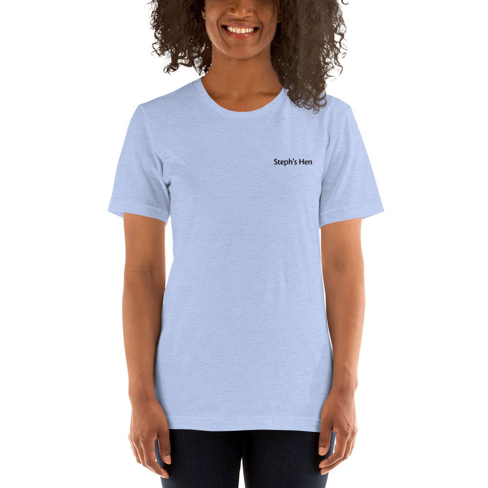 Customisable hen do t-shirt